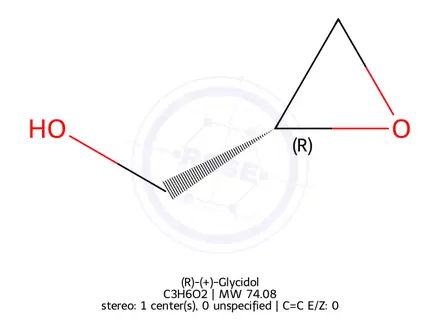Chemical structure of (R)-(+)-Glycidol