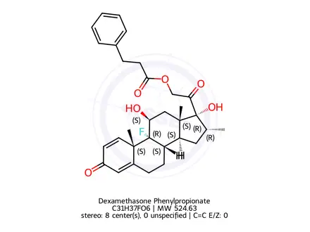 Chemical structure of Dexamethasone Phenylpropionate
