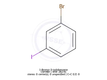 Chemical structure of 1-Bromo-3-iodobenzene