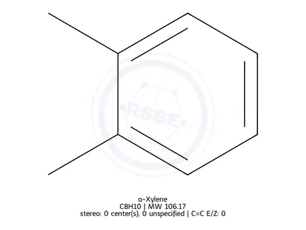 Chemical structure of o-Xylene