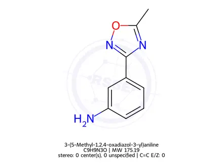 Chemical structure of 3-(5-Methyl-1,2,4-oxadiazol-3-yl)aniline