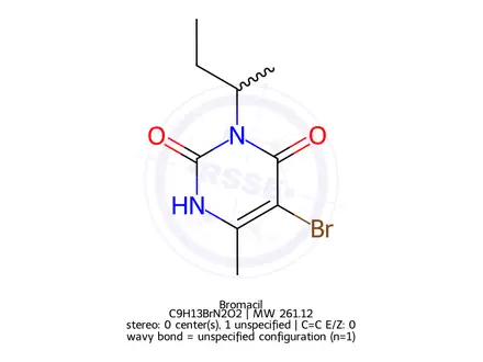 Chemical structure of Bromacil