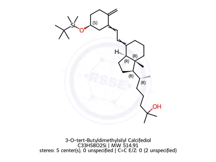 Chemical structure of 3-O-tert-Butyldimethylsilyl Calcifediol