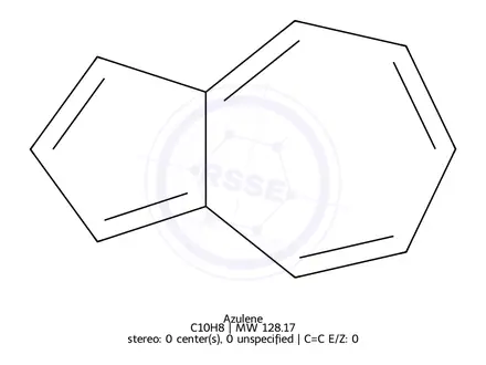 Chemical structure of Azulene