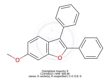 Chemical structure of Clomiphene Impurity 9