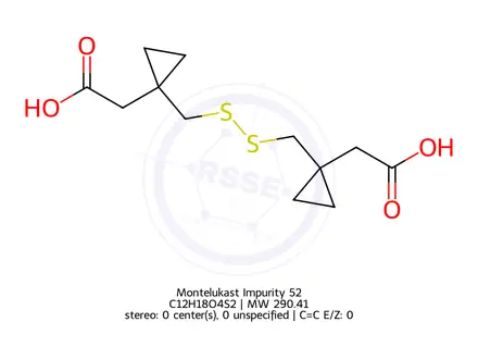 Chemical structure of Montelukast Impurity 52