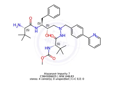 Chemical structure of Atazanavir Impurity 7