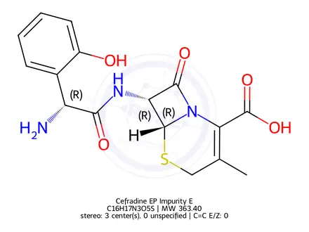 Chemical structure of Cefradine Impurity E (EP)