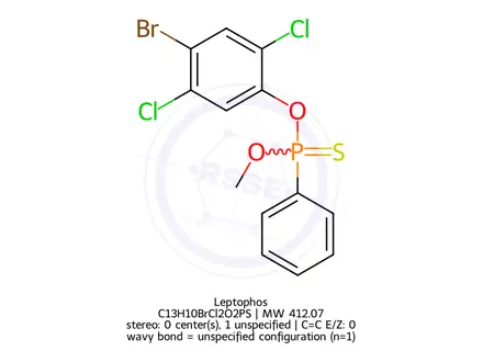 Chemical structure of Leptophos