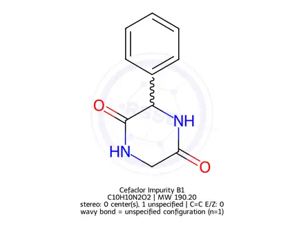 Chemical structure of Cefaclor Impurity B1