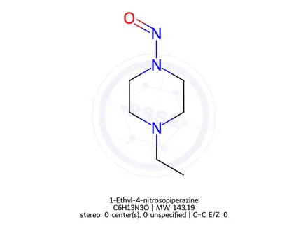 Chemical structure of 1-Ethyl-4-nitrosopiperazine