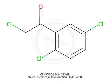 Chemical structure of 2,2`,5`-Trichloroacetophenone