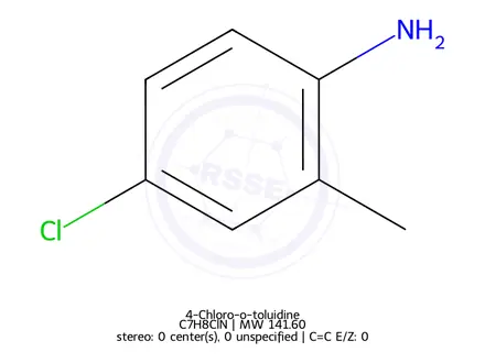 Chemical structure of 4-Chloro-o-toluidine