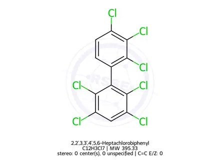 Chemical structure of 2,2',3,3',4',5,6-Heptachlorobiphenyl