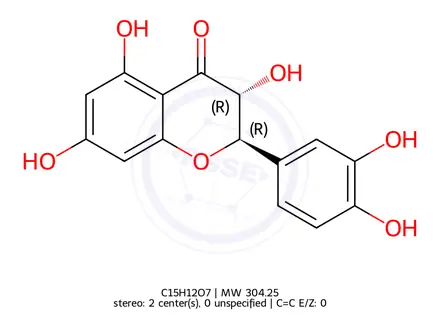 Chemical structure of Dihydroquercetin