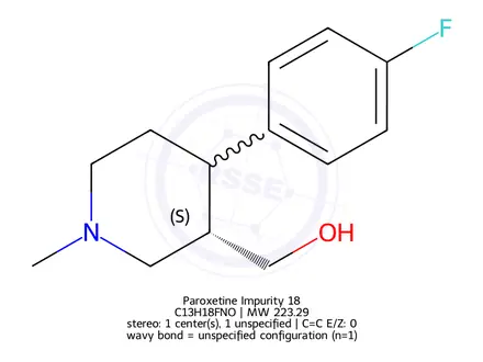Chemical structure of Paroxetine Impurity 18