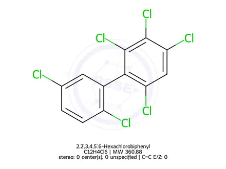 Chemical structure of 2,2',3,4,5',6-Hexachlorobiphenyl
