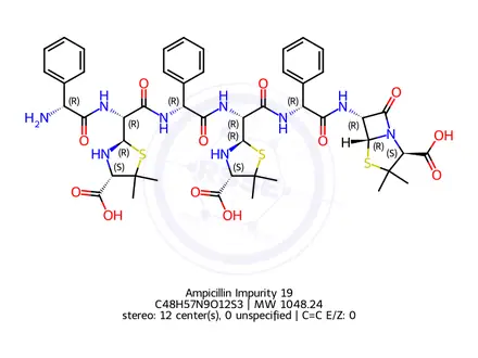 Chemical structure of Ampicillin Impurity 19