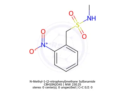 Chemical structure of N-Methyl-1-(2-nitrophenyl)methane Sulfonamide