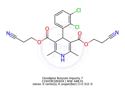 Chemical structure of Clevidipine Butyrate Impurity 7