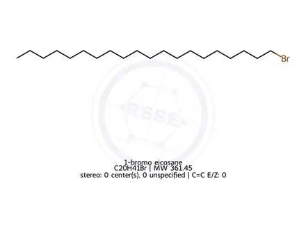 Chemical structure of 1-bromoÂeicosane