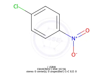 Chemical structure of 4-Chloronitrobenzene