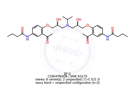 Chemical structure of Acebutolol EP Impurity G