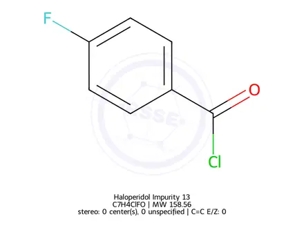 Chemical structure of 4-Fluorobenzoyl chloride