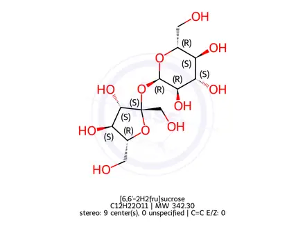 Chemical structure of Sucrose