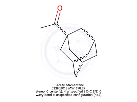 Chemical structure of 1-Acetyladamantane