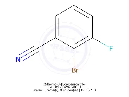 Chemical structure of 2-Bromo-3-fluorobenzonitrile