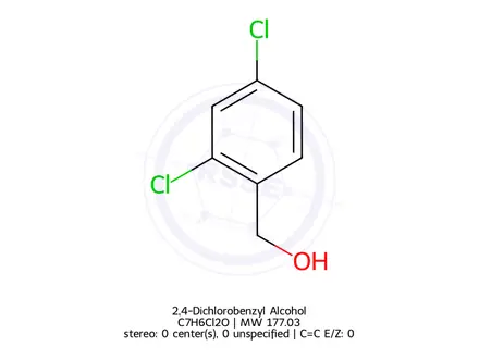 Chemical structure of Miconazole Related Compound 6(2,4-Dichlorobenzyl Alcohol)