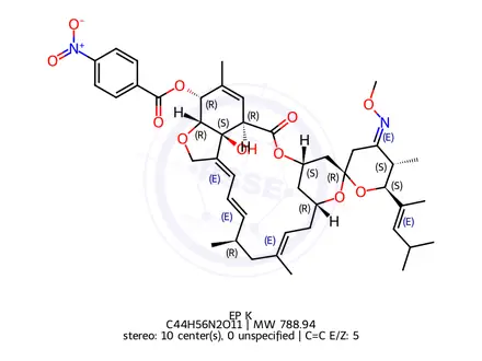 Chemical structure of Moxidectin EP Impurity K