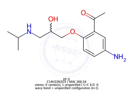 Chemical structure of Acebutolol EP Impurity D