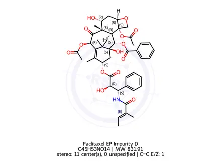 Chemical structure of Paclitaxel EP Impurity D