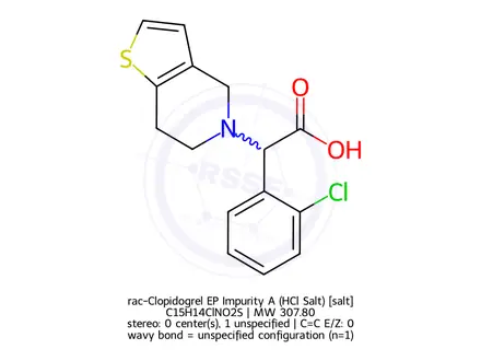 Chemical structure of rac-Clopidogrel EP Impurity A(Hydrochloride)
