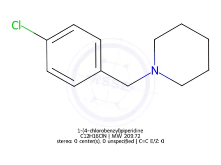 Chemical structure of 1-(4-chlorobenzyl)piperidine