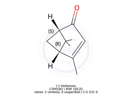 Chemical structure of (-)-Verbenone