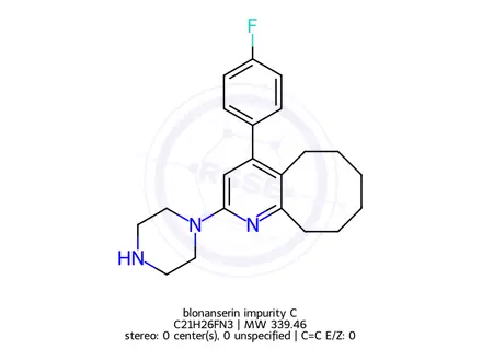 Chemical structure of blonanserin impurity C