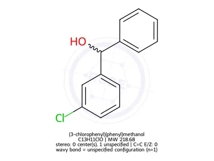 Chemical structure of (3-chlorophenyl)(phenyl)methanol