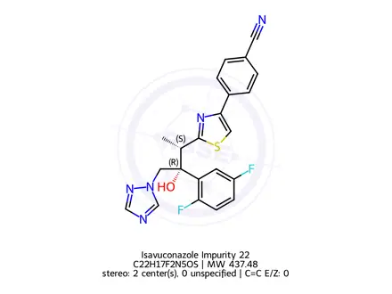 Chemical structure of Isavuconazole Impurity 22