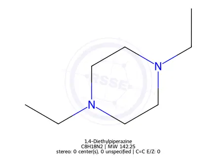 Chemical structure of 1,4-Diethylpiperazine