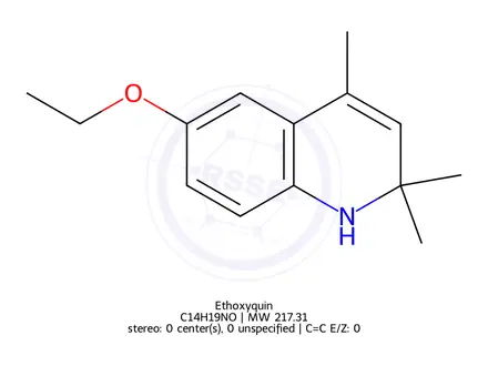 Chemical structure of Ethoxyquin