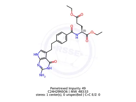 Chemical structure of Pemetrexed disodium Impurity 30