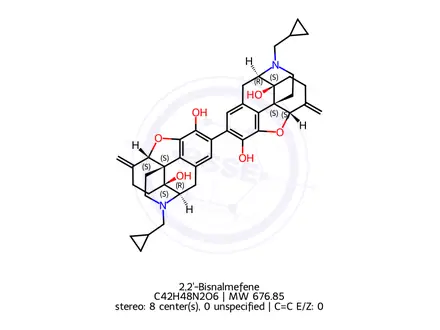 Chemical structure of 2,2`-Bisnalmefene