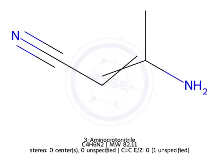 Chemical structure of 3-Aminocrotonitrile