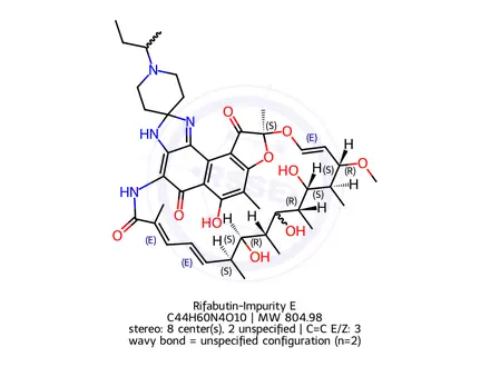 Chemical structure of Rifabutin-Impurity E
