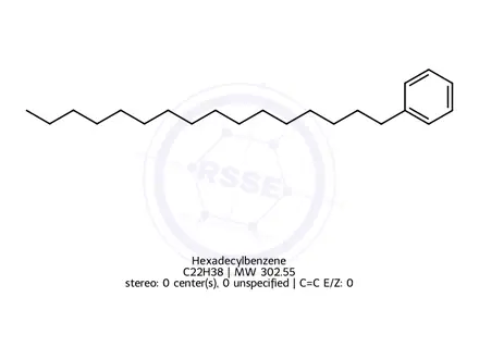 Chemical structure of Hexadecylbenzene