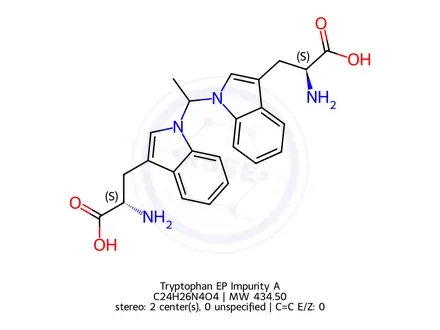 Chemical structure of Tryptophan EP Impurity A
