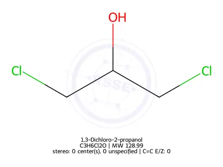 Chemical structure of 1,3-Dichloro-2-propanol